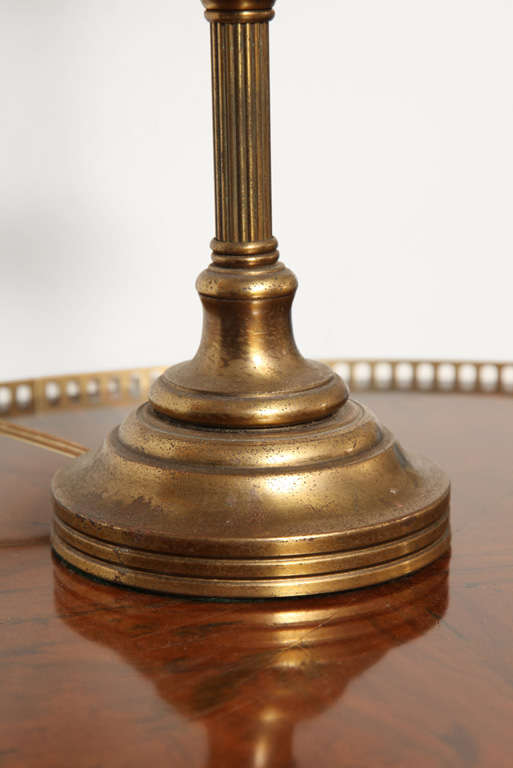 20th Century English Bronze Table Lamp In Excellent Condition For Sale In New York, NY