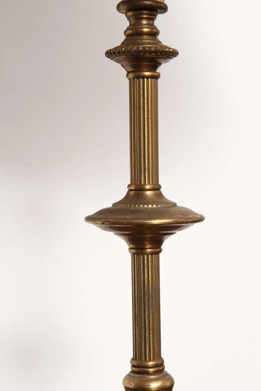 20th Century English Bronze Table Lamp For Sale 1