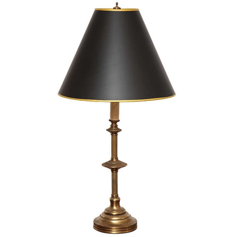 20th Century English Bronze Table Lamp For Sale