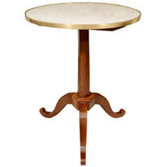 Antique Gueridon With Tripod Base