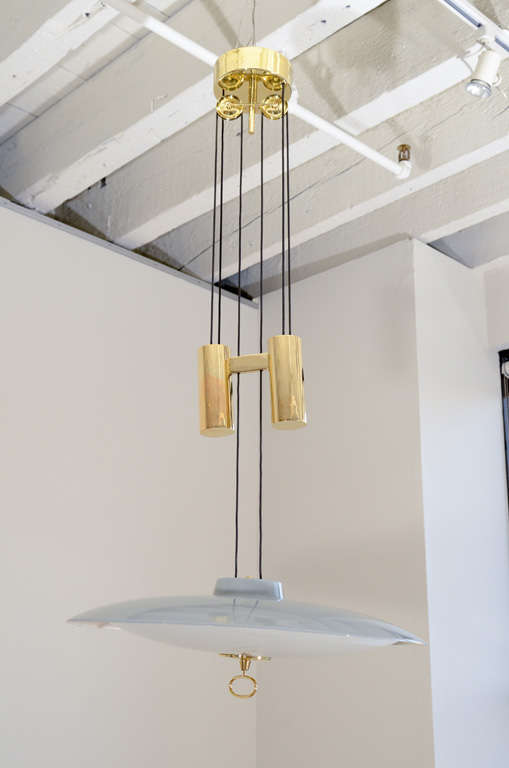 Gaetano Sciolari Adjustable Height Italian Ceiling Fixture