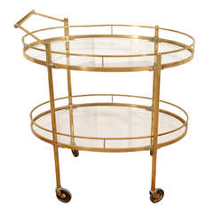 Brass Bar Cart