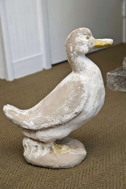 20th Century Adorable Cement Duck