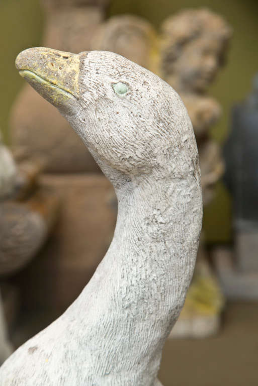 Handsome Cement Goose For Sale at 1stdibs