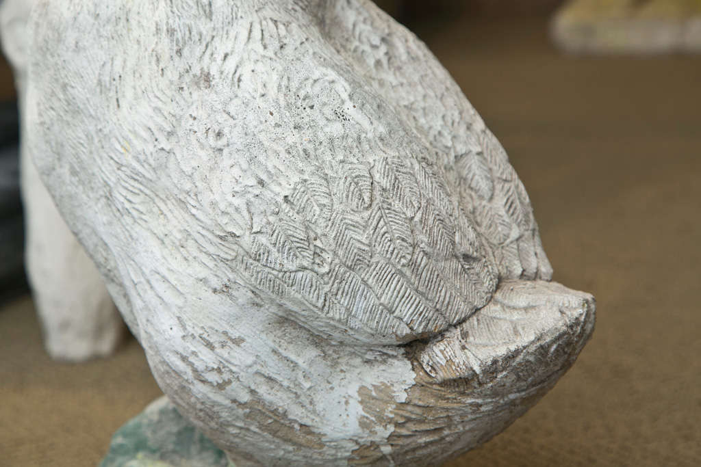 Handsome Cement Goose For Sale at 1stdibs