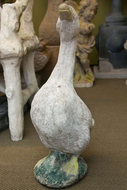 Handsome Cement Goose For Sale at 1stdibs