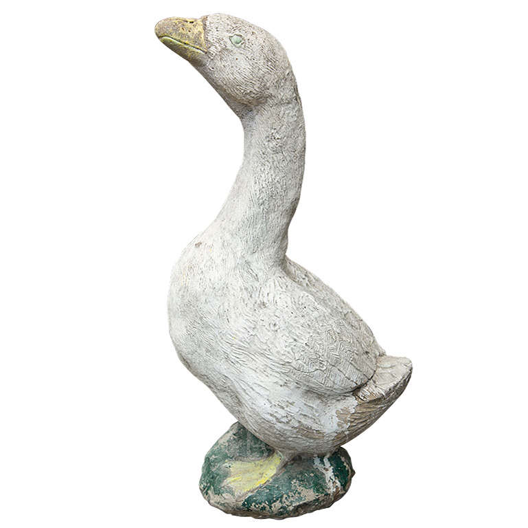 Handsome Cement Goose For Sale at 1stDibs cement goose for sale