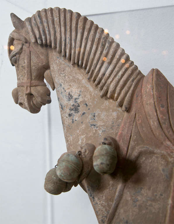 Pair of Northern Wei Pottery Horses Approx 520 A.D. 2