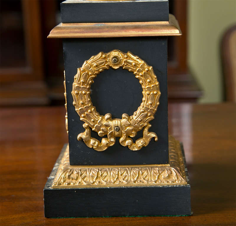 Pair of Iron Table Urns on pedestals