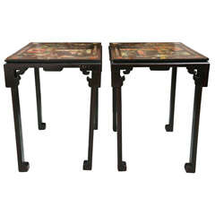 Pair of 19th Century Chinoiserie Style Side Tables