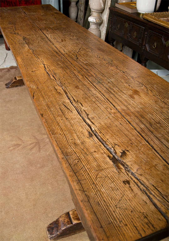 19th Century French Farm / Tavern Table In Excellent Condition In Stamford, CT