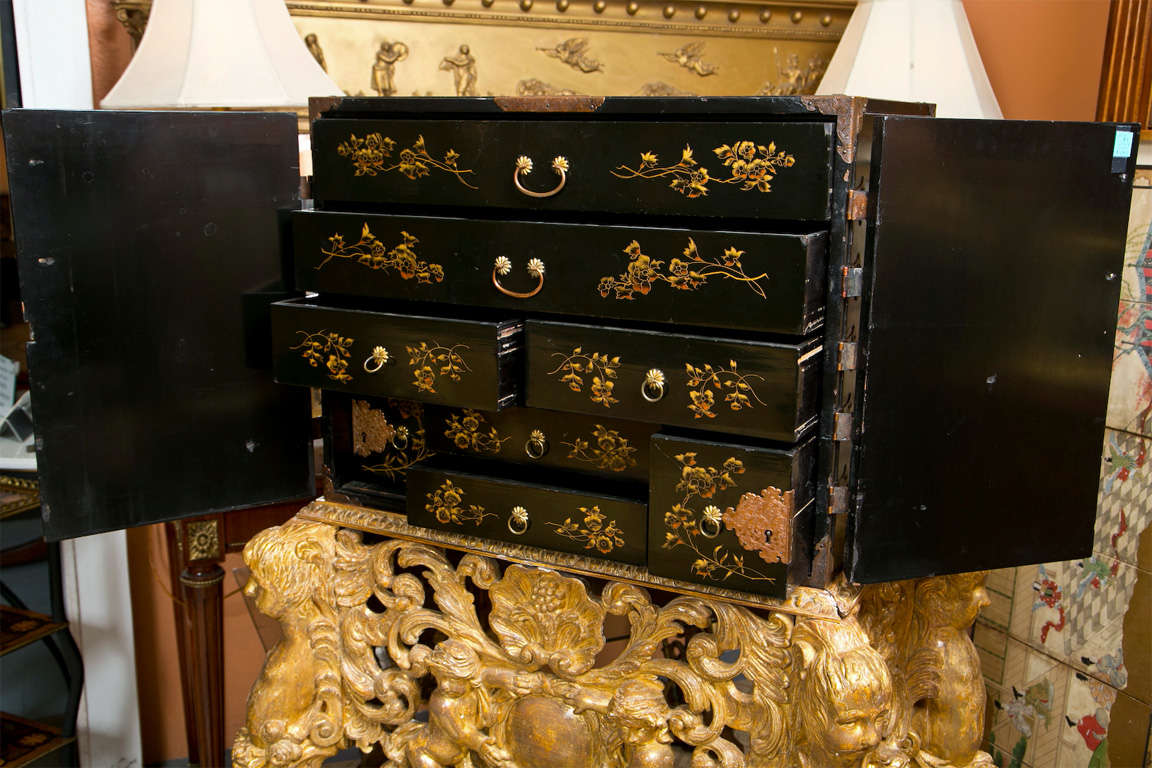 19th C. Chinese Chest on Gilded Stand 6