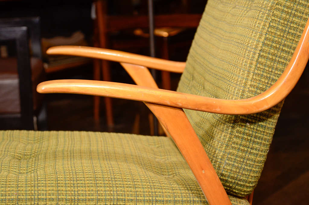 Sycamore Mid Century Armchairs For Sale