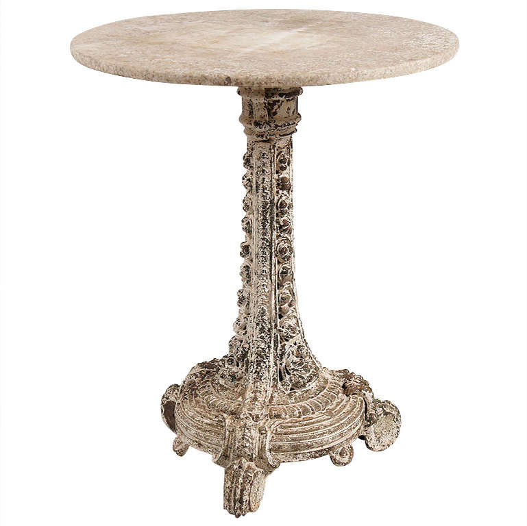 Round Painted Pedestal Table