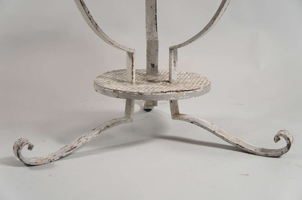 Painted Round Iron Table For Sale 4