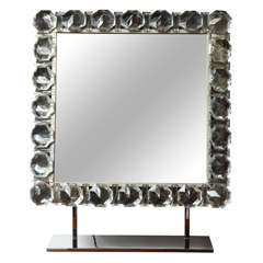 Vintage Fontana Arte Style Mirror