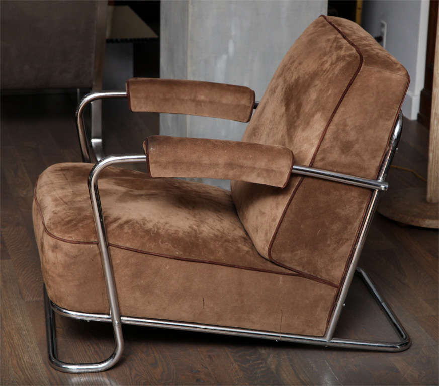 Art Deco Pair of lounge chairs by Coquery