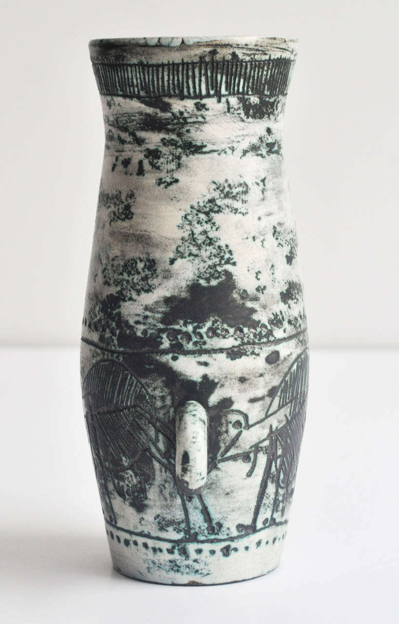 Fifties French Modernist Ceramic Vase by Jacques Blin 3