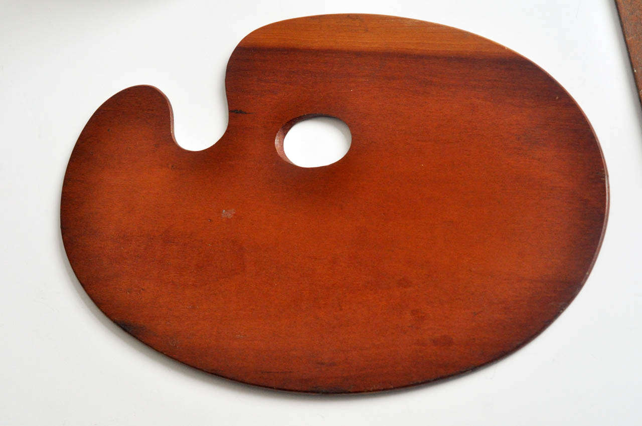 Group of Three Vintage Painter's Palettes at 1stdibs