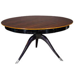 Stunning Art Deco Macassar Dining Table in the Manner of Gio Ponti