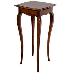 Art Deco Drinks/Side Table in Exotic Book-Matched Burled Walnut