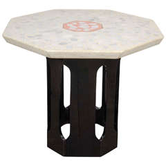 Important Mid-Century Octagonal Occasional Terrazzo Table by Harvey Probber
