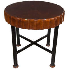 Impressive Art Deco Center Hall/ Occasional Table in the Manner of Ruhlmann