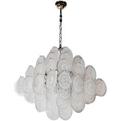 Ultra Chic Murano Glass Disc Vistosi Chandelier 10