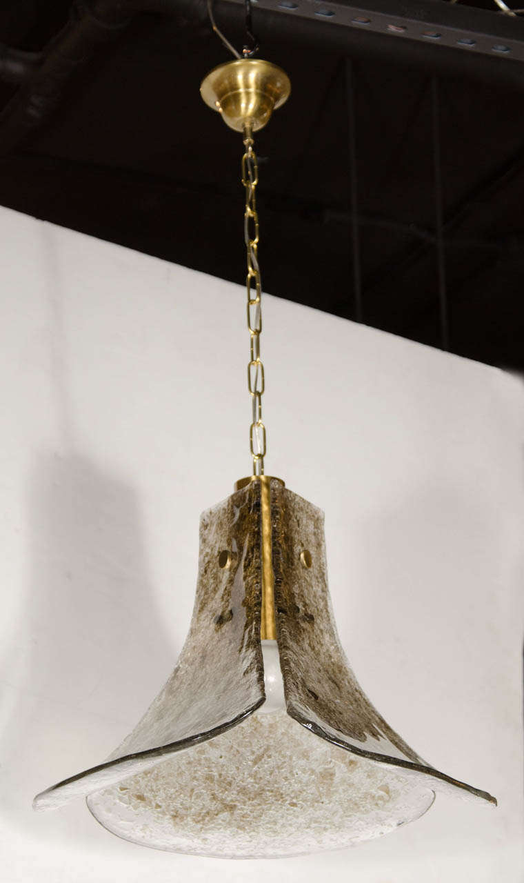 Mid-Cetury Modernist Chandelier by Carlo Nason For Mazzega