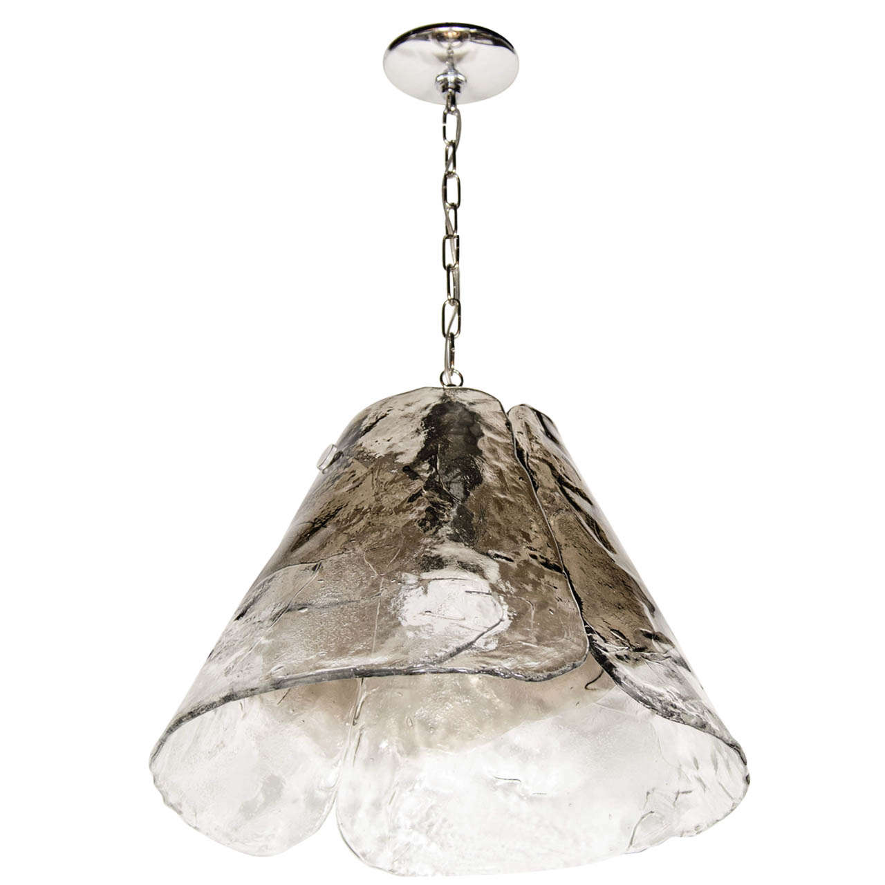 Mid-Century Modernist Dome  Chandelier by Carlo Nason for Mazzega