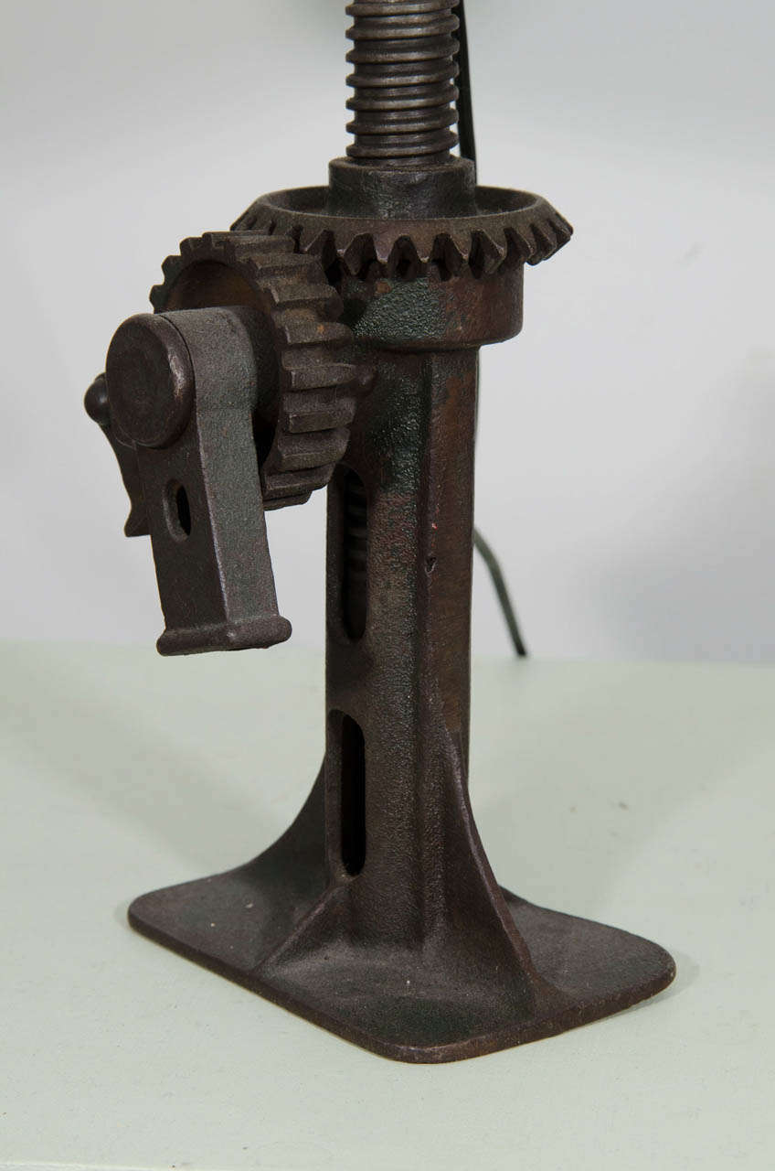 Vintage Industrial Gear Lamp 2