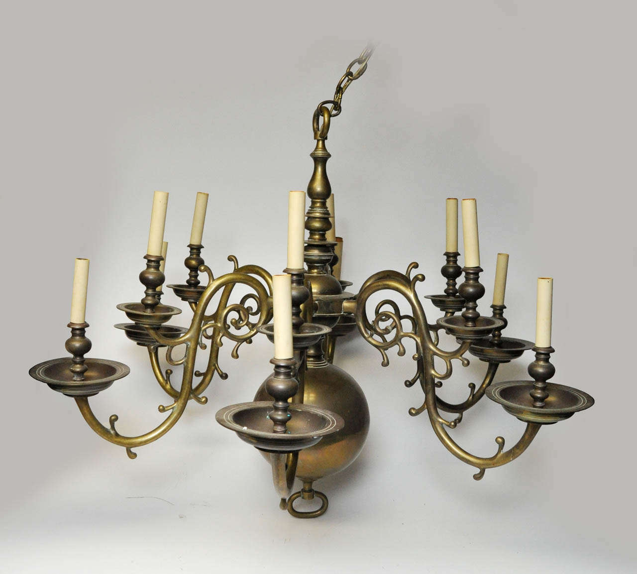 Six Arm Dutch Baroque-Style Chandelier
