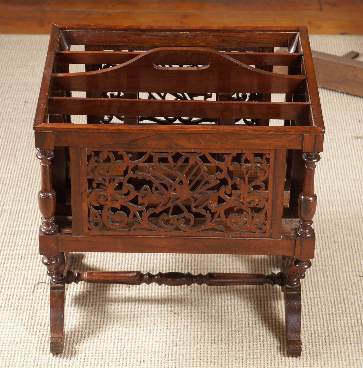 British 19th Century Rosewood Book Stand For Sale