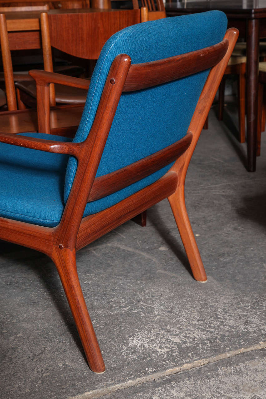 Mid-Century Armchair by Ole Wanscher In Excellent Condition For Sale In New York, NY