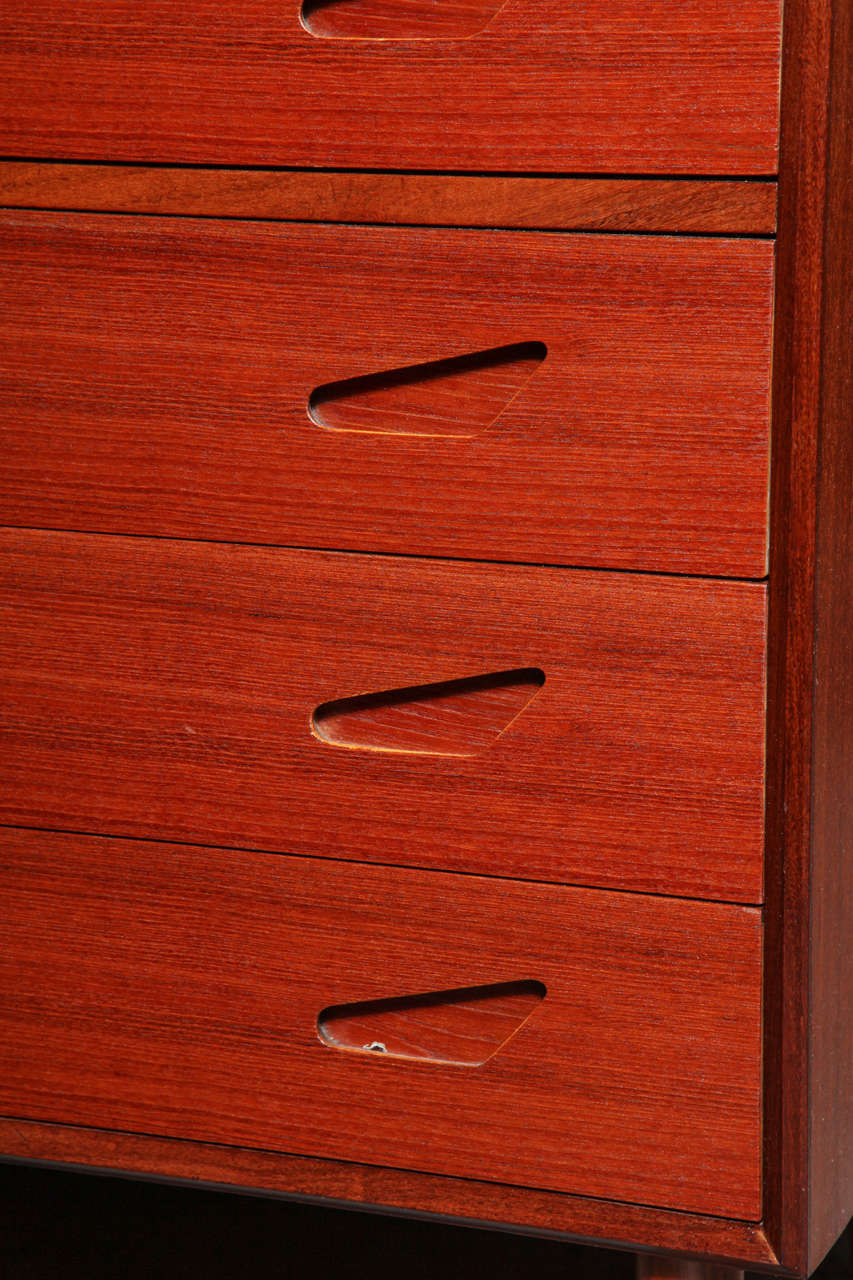 Oiled Vintage Tallboy Dresser by Svend & Madsen