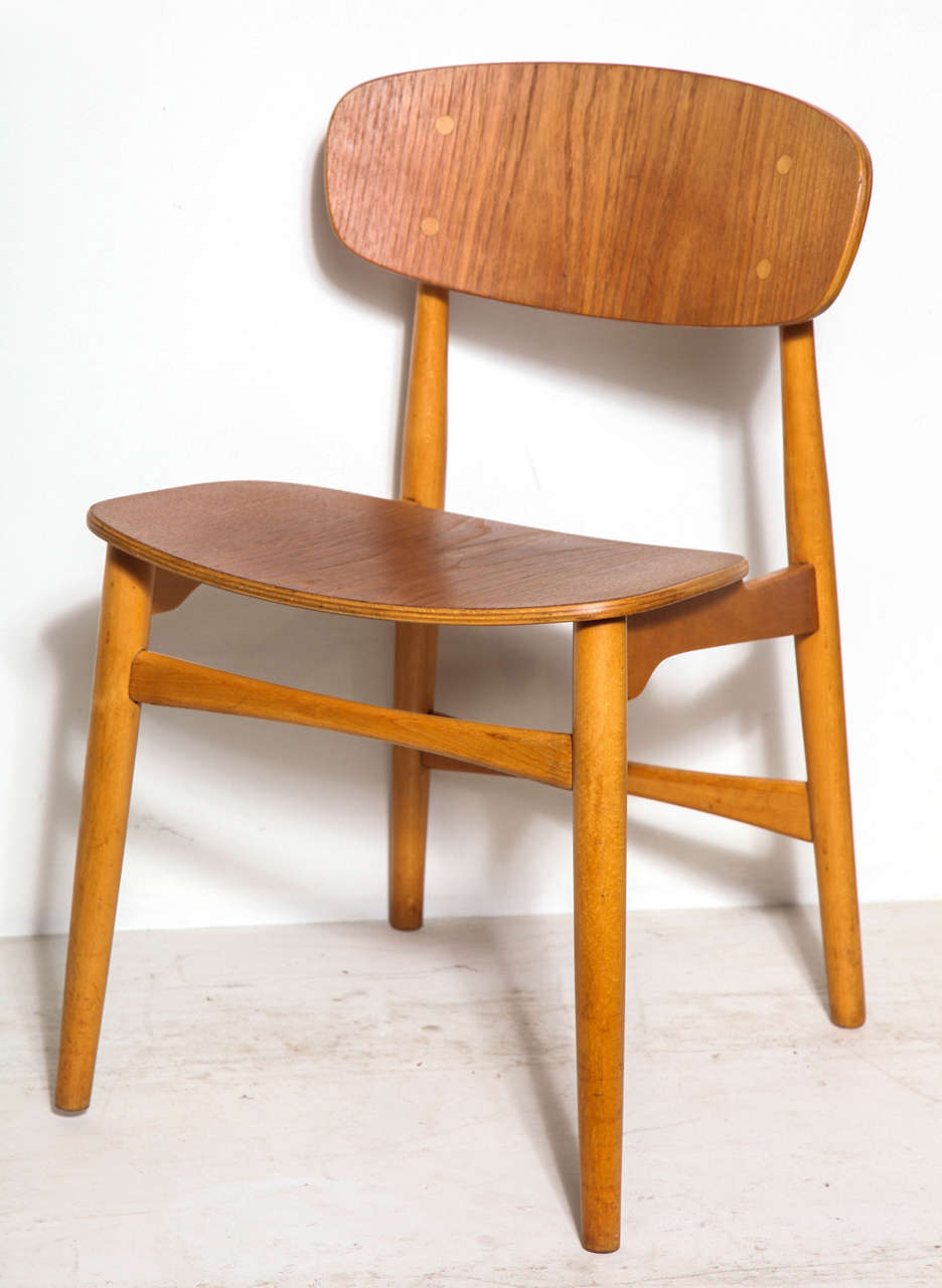 Mid-Century Modern Ib Kofod Larsen Teak Dining Chairs, Set of 4
