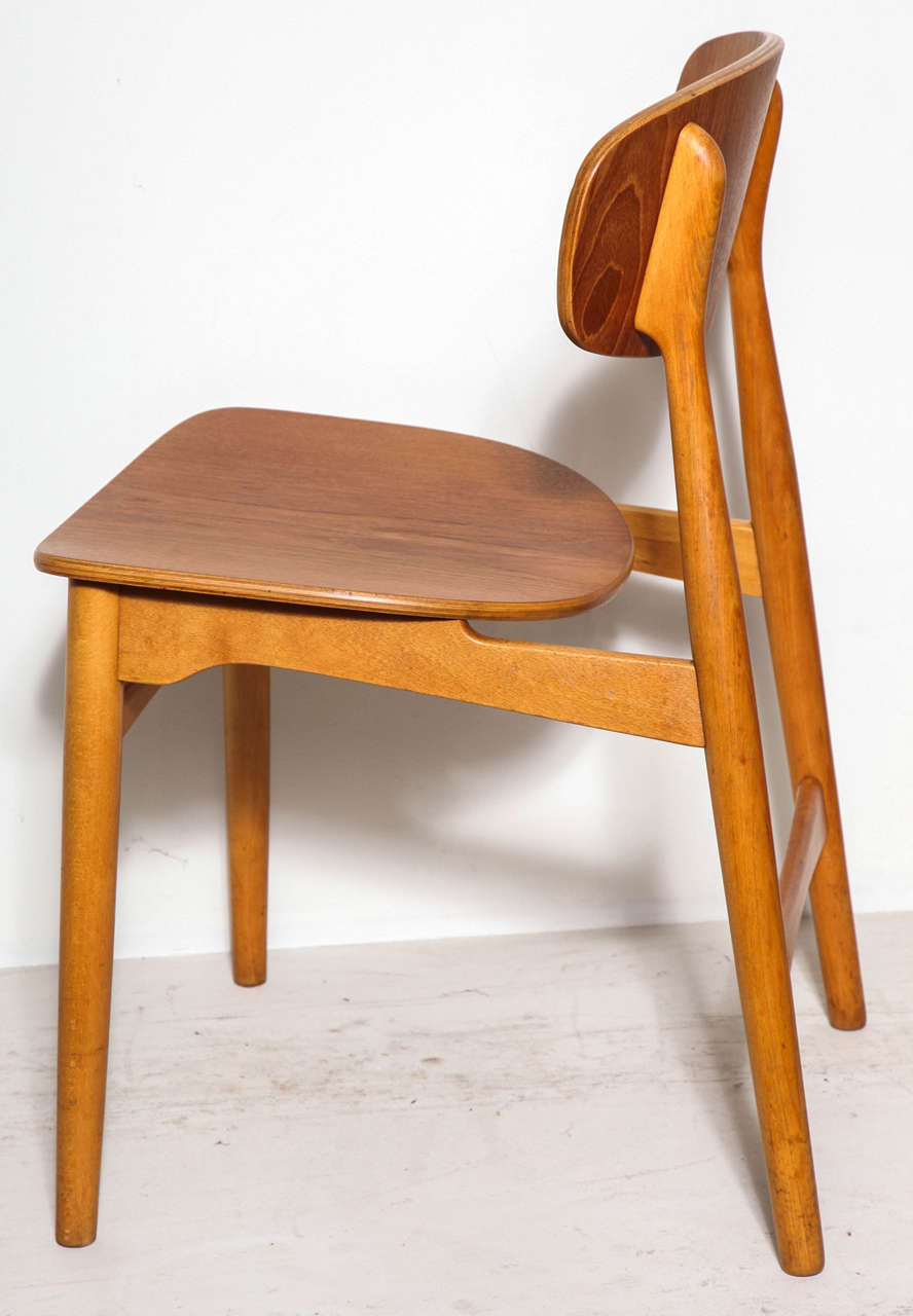 Oiled Ib Kofod Larsen Teak Dining Chairs, Set of 4