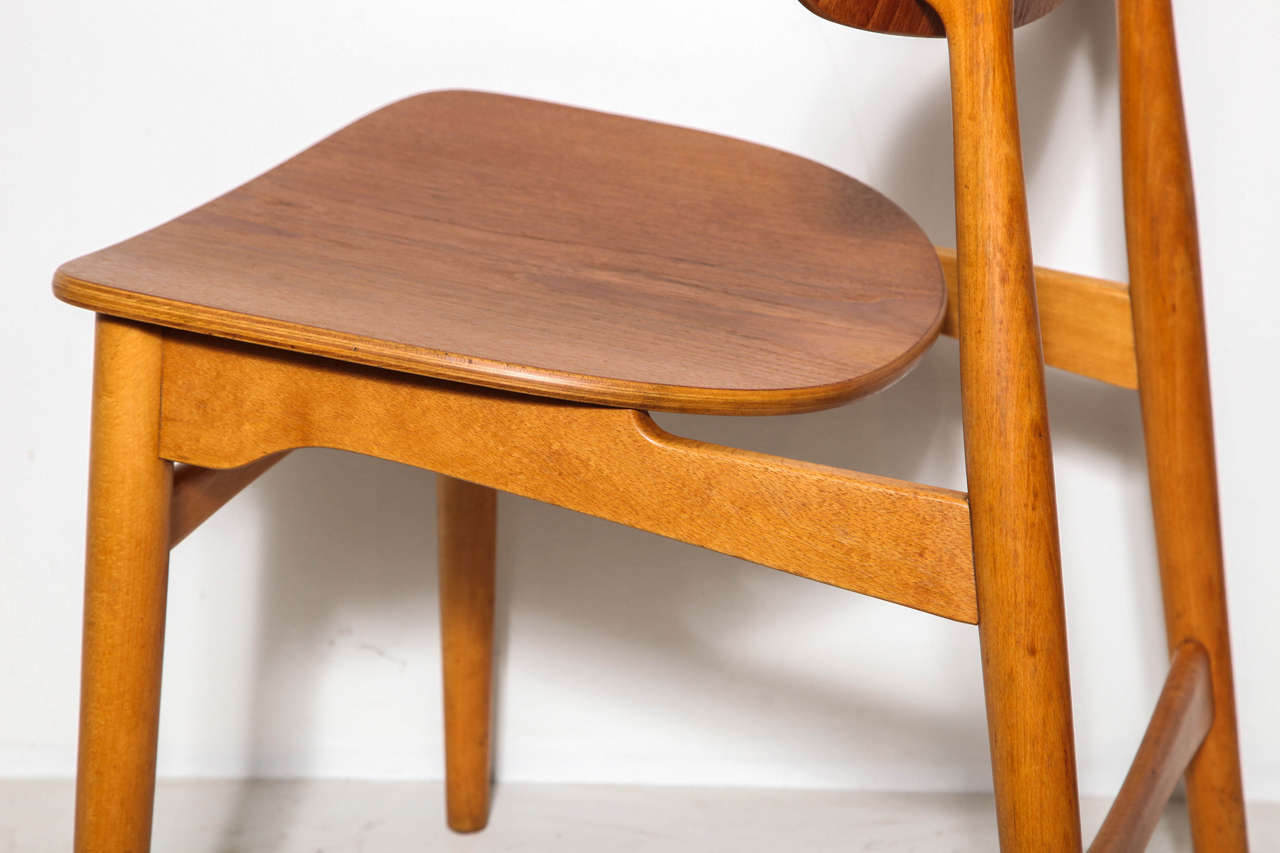 20th Century Ib Kofod Larsen Teak Dining Chairs, Set of 4