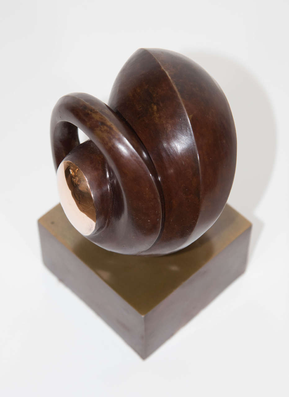 Late 20th Century Patinated Bronze Sculpture by Canadian Sculpture Maryon Kanteroff