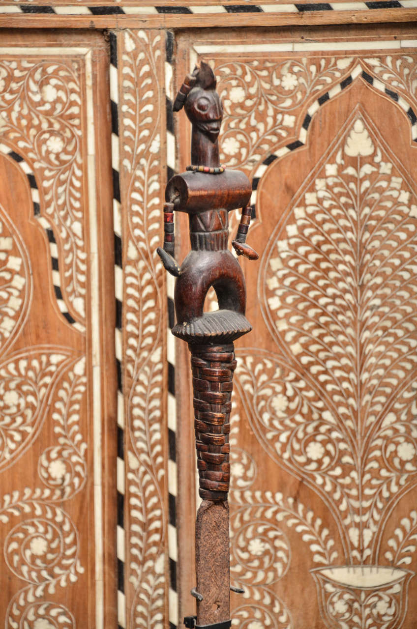 South African Sculpture of a Mounted Scythe