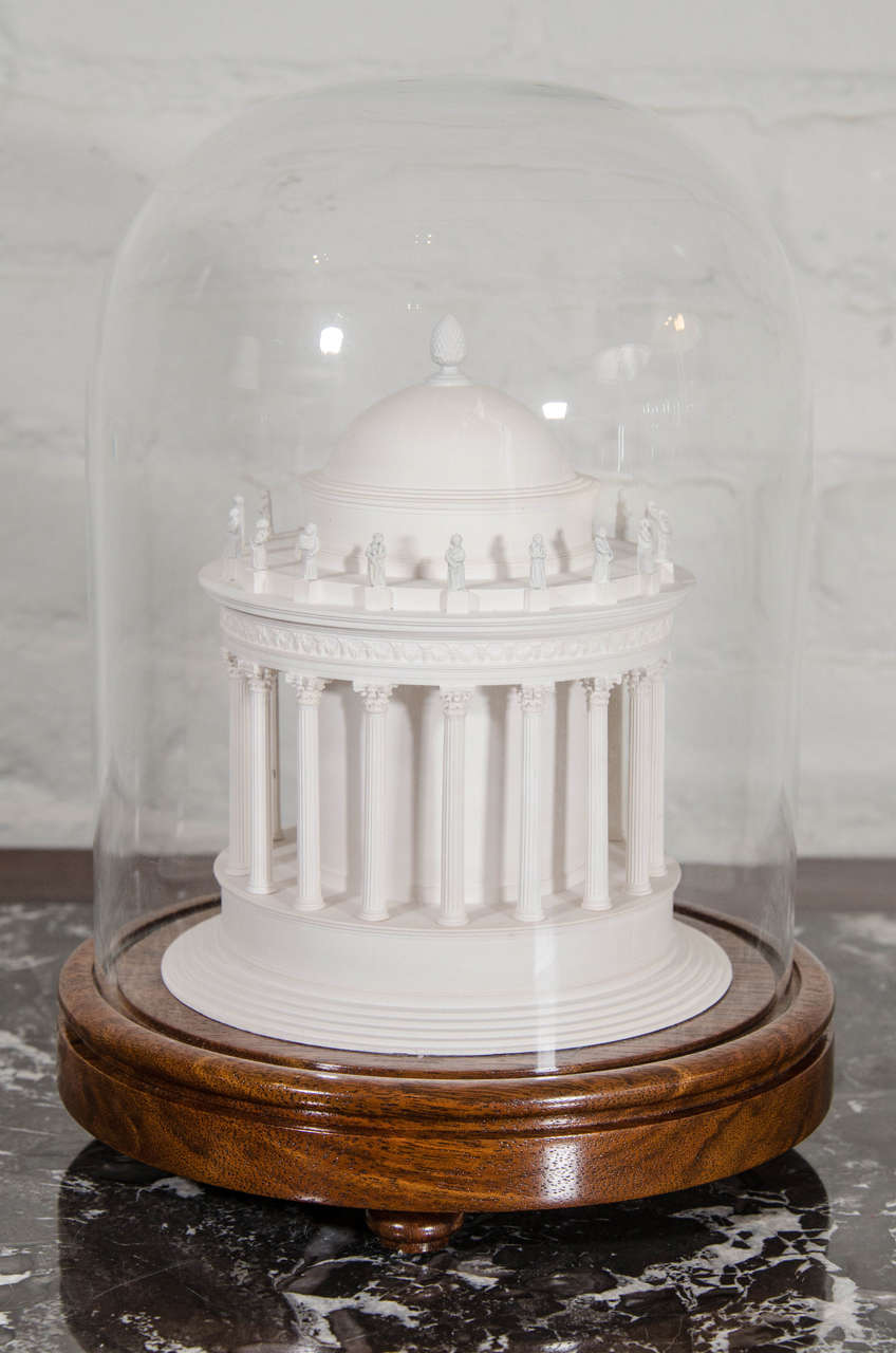 British A Plaster Model of the Temple at Tivoli by Timothy Richards