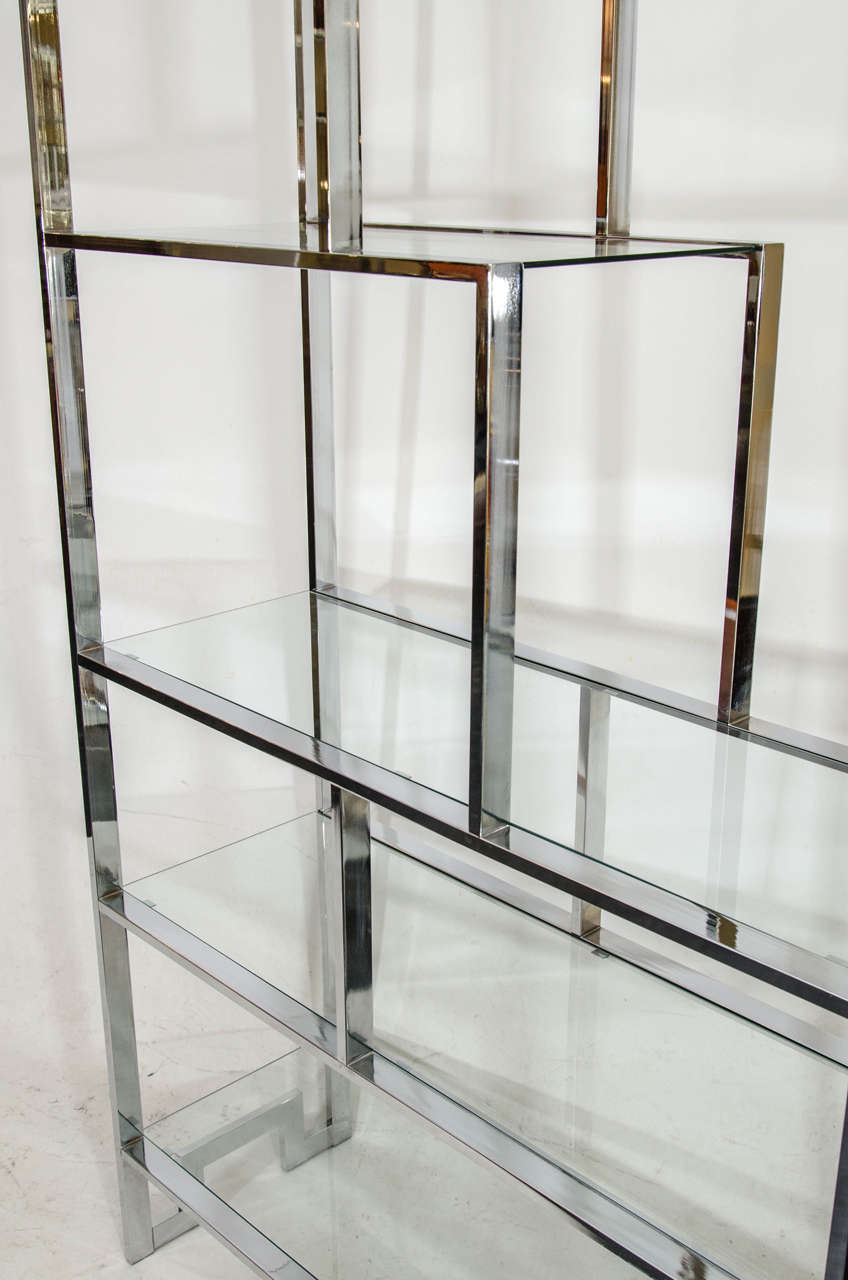 Milo Baughman Chrome Etagere In Good Condition In New York, NY