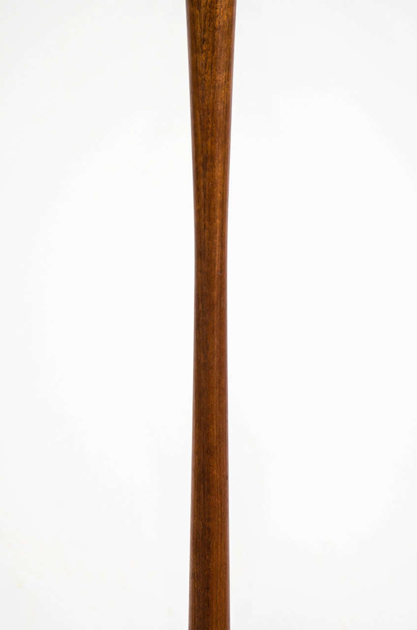 Danish Teak Floor Lamp Imported by Laurel In Good Condition In New York, NY