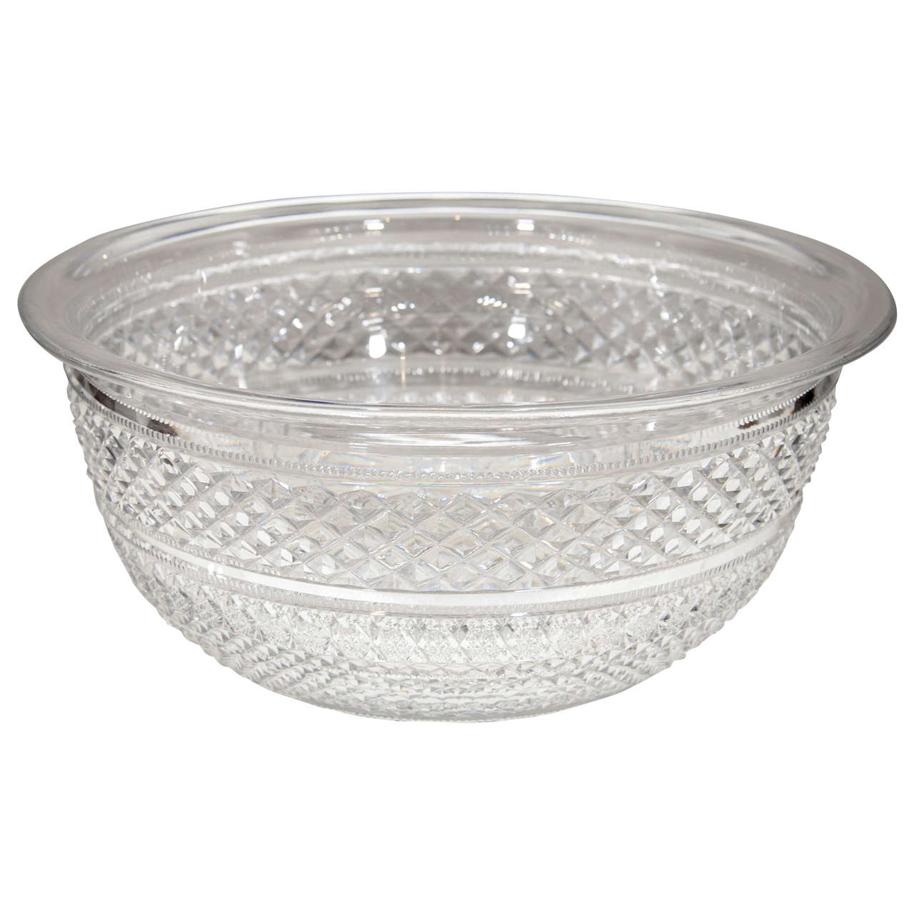Cut Crystal Bowl with Lid For Sale at 1stDibs