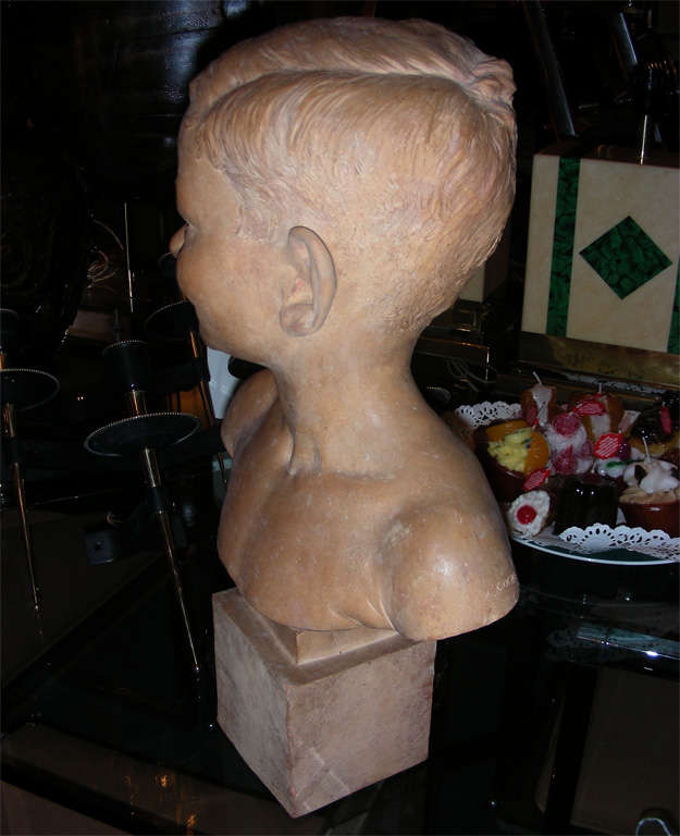 Mid-20th Century 1946 Terracotta Bust of 