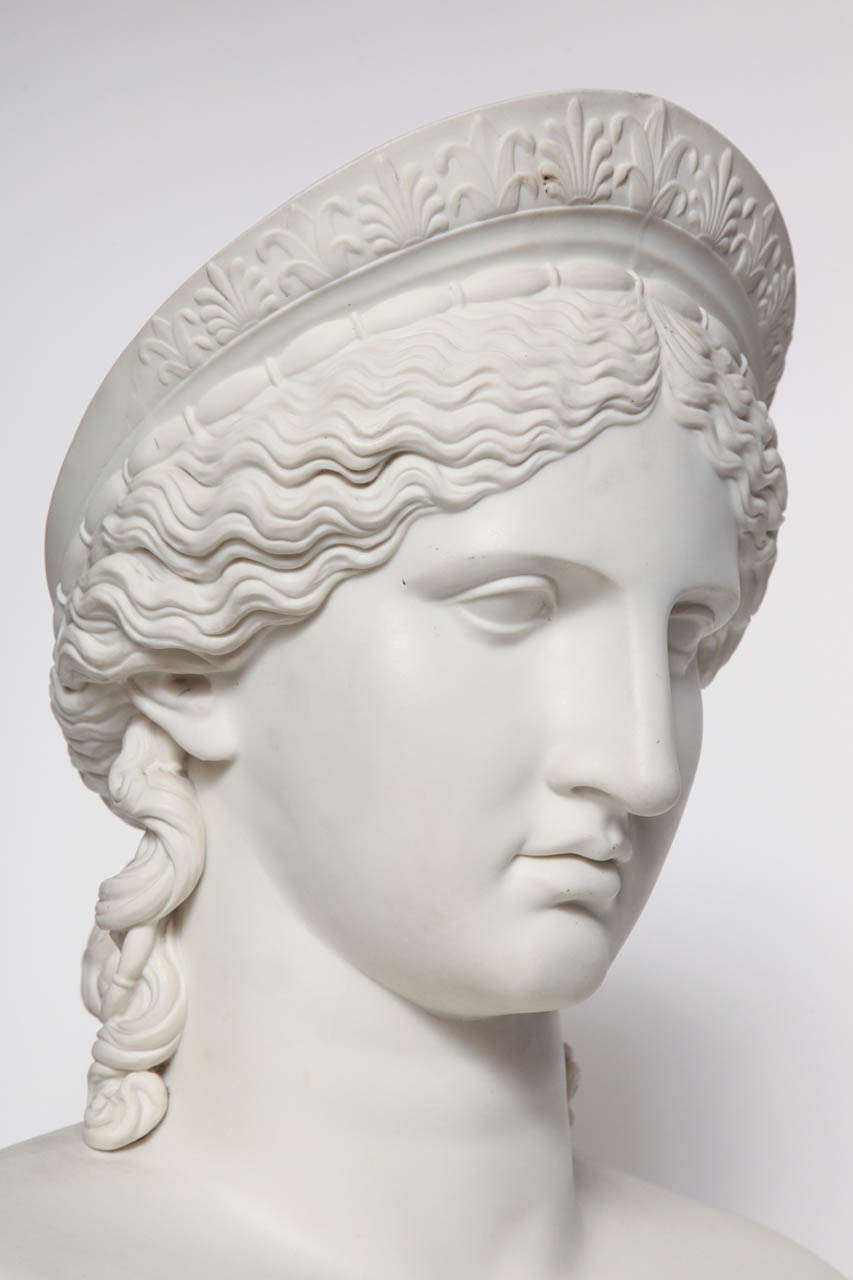 English Mid 19th Century Copeland Bust of Juno
