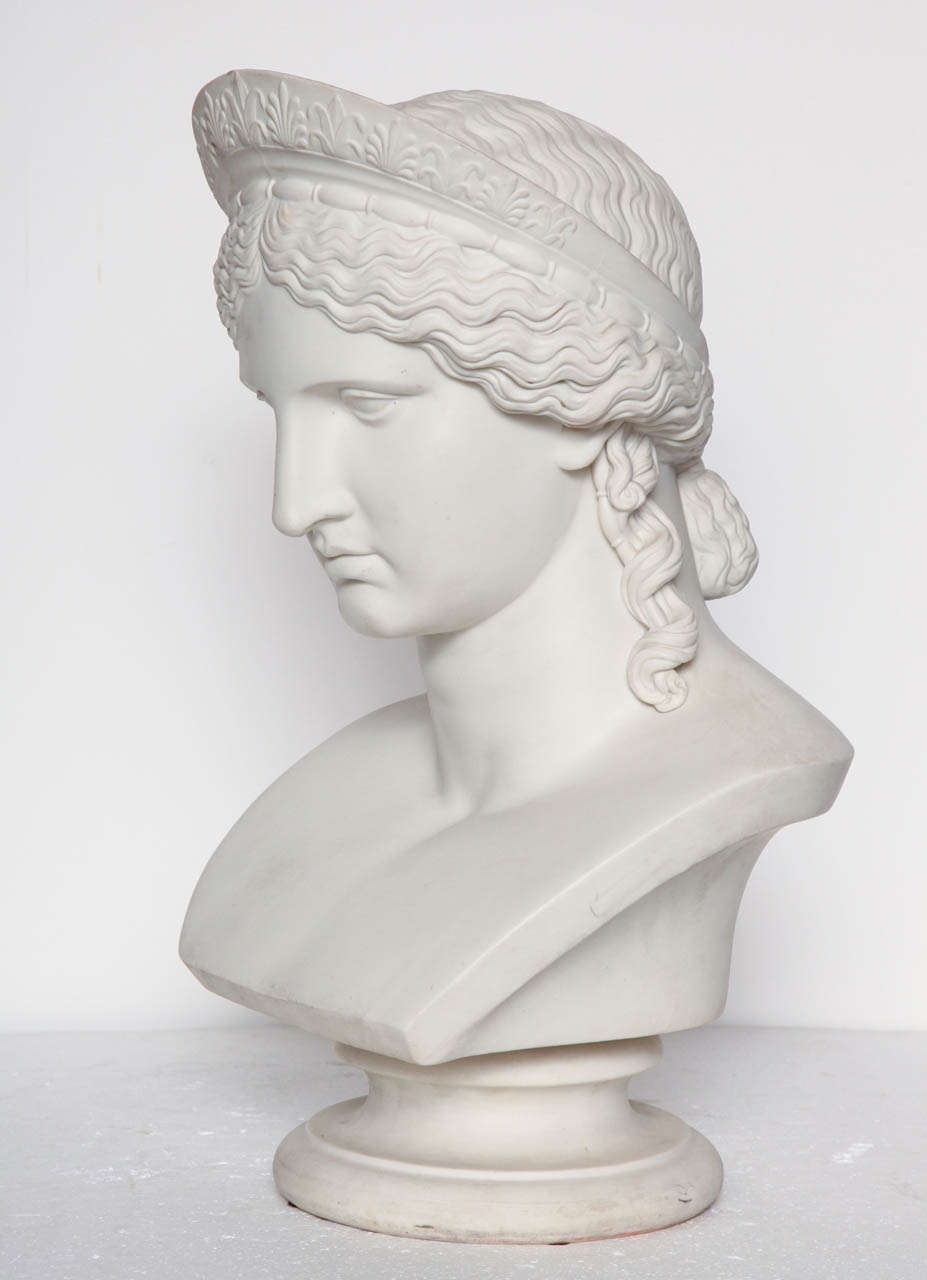 Mid 19th Century Copeland Bust of Juno 3