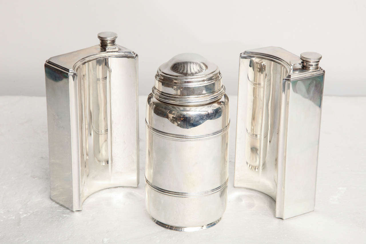 Cartier, Sterling Silver Traveling Cocktail Set 2