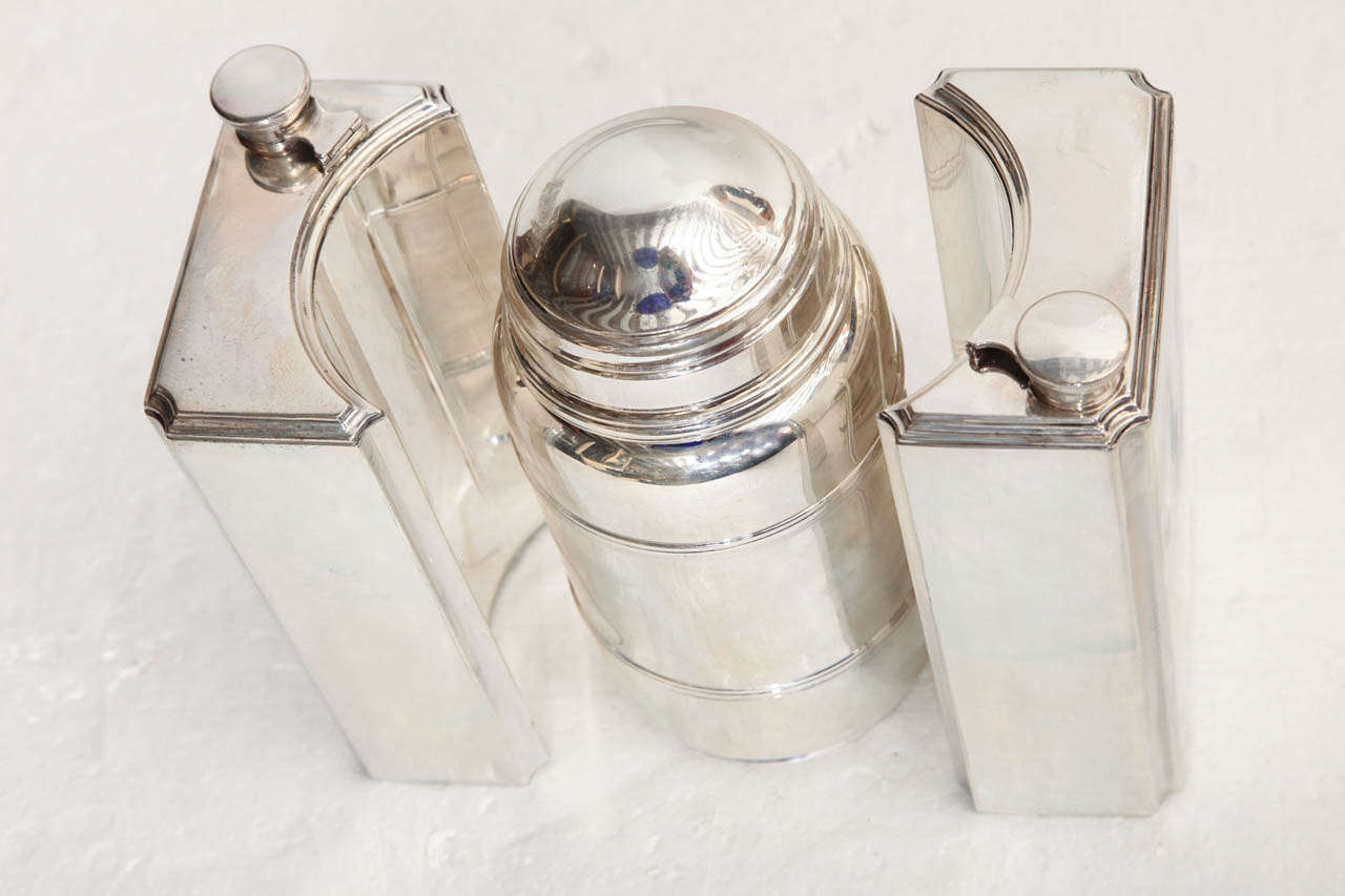 Cartier, Sterling Silver Traveling Cocktail Set 3