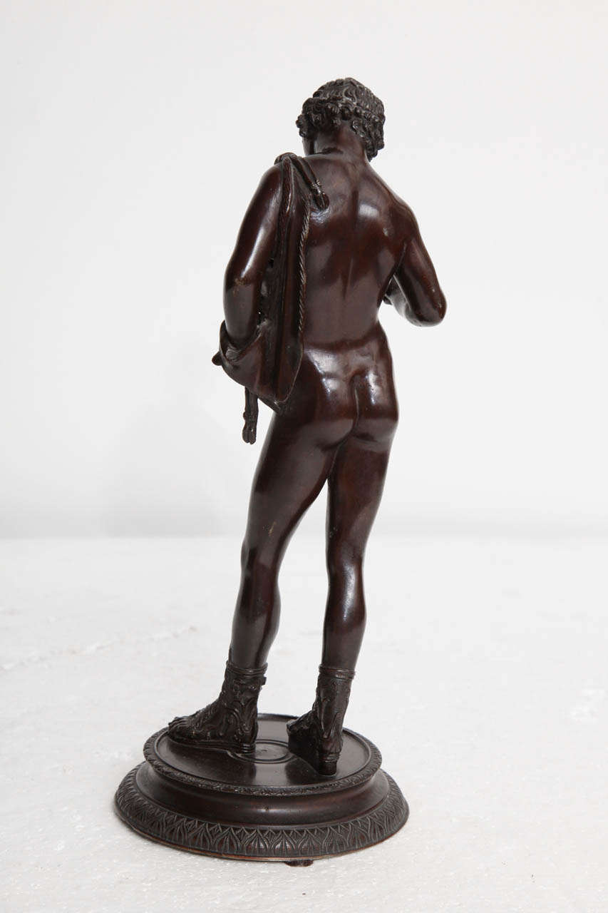 19th Century Bronze of Narcissus For Sale 3